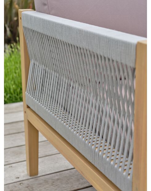 Jorda Eckgartenmöbel in Braun/Grau