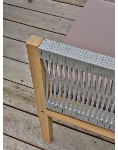 Jorda Eckgartenmöbel in Braun/Grau