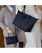 Sac à main Etretat bleu marine - 24x15x11 cm