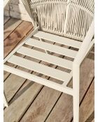 2 Gartenstühle Gambi, grün/elfenbeinfarben, 62 x 56 x 79 cm