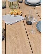 Kelia Gartentisch Anthrazitgrau/Natur - 220x102x74 cm