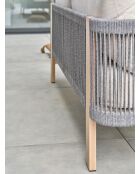 Salón de jardín Jespar de aluminio marrón/gris