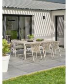 Tigua 6-zitsset voor in de tuin, groen/ivoor