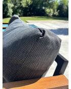 Salon de jardin bas Tadeo noir/gris anthracite