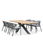 Kelia Garten-Essgruppe für 6 Personen, anthrazitgrau