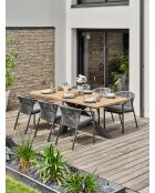 Kelia Garten-Essgruppe für 6 Personen, anthrazitgrau