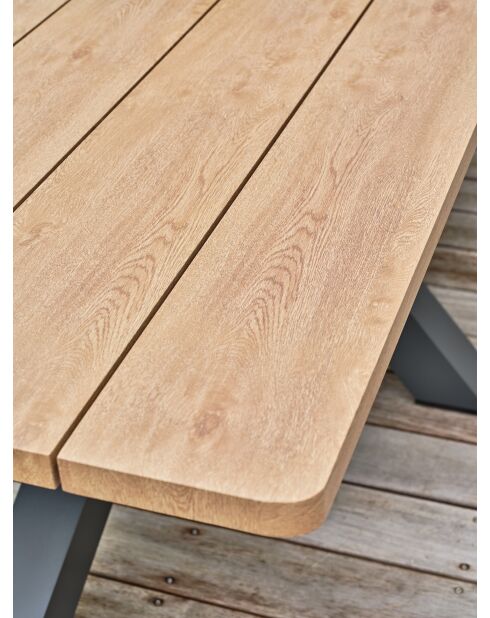 Kelia Garten-Essgruppe für 6 Personen, anthrazitgrau