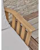 2 Liso Gartenstühle mit braunen/grauen Kissen 66x63x68 cm