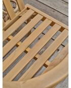 2 Liso Gartenstühle mit braunen/grauen Kissen 66x63x68 cm