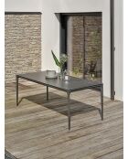 Tigua Gartentisch Anthrazitgrau - 200x90x74 cm