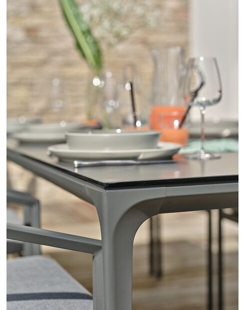 Tigua Gartentisch Anthrazitgrau - 200x90x74 cm