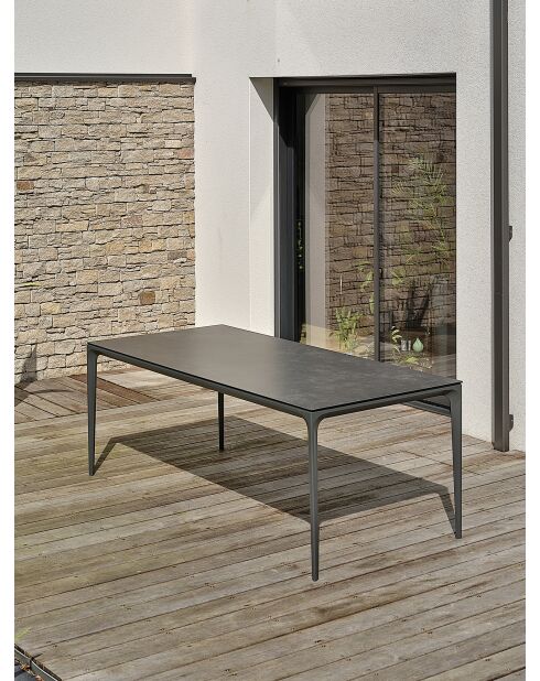 Tigua Gartentisch Anthrazitgrau - 200x90x74 cm