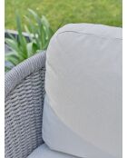 Mynta Outdoor-Lounge-Set aus Aluminium und Olefinseil, braun/elfenbeinfarben