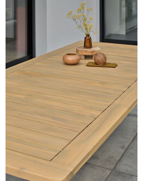 Tavolo da giardino Liso marrone - 220x100x75 cm