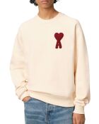 Sweatshirt Ami De Coeur écru/patch rouge