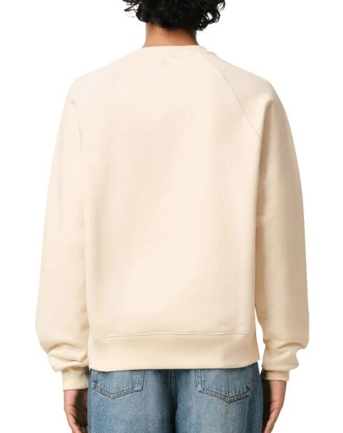 Sweatshirt Ami De Coeur écru/patch rouge