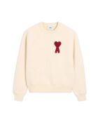 Sweatshirt Ami De Coeur écru/patch rouge