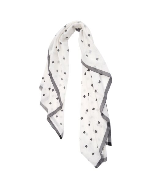 Rio Weißer Baumwollschal, 65 x 200 cm