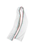 Weiße Jazzy Baumwollstola, 70 x 210 cm