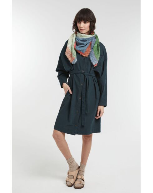 Sciarpa Astral Petroleum 100 x 100 cm