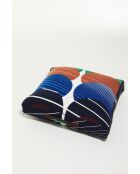 Housse de coussin de sol Cinétique Bleue - 80x80x12 cm