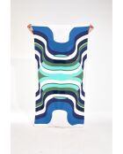 Drap De Plage Halo Bleu 100 X 200Cm