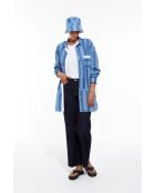 Bob en coton Nino Lueur Seersucker bleu