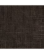 2 Stühle ADELE aus geflochtenem Samt, Espressobraun, verchromte Beine — 52x45,5x76,5 cm