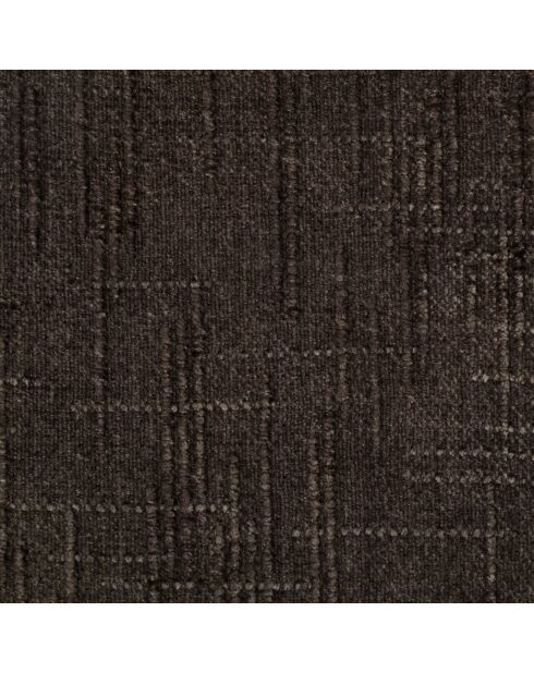 2 Stühle ADELE aus geflochtenem Samt, Espressobraun, verchromte Beine — 52x45,5x76,5 cm