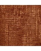 2 sillas ADELE con patas tejidas de terciopelo, terracota y cromo — 52 x 45,5 x 76,5 cm