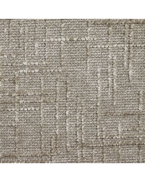 2 Stühle ADELE aus geflochtenem Samt, Beine aus taupefarbenem Chrom — 52x45,5x76,5 cm