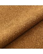 2 sedie ADELE in tessuto bouclé senape gambe nere — 52x45,5x76,5 cm