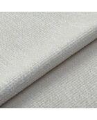 2 stoelen LUMI crème chenille fluweel zwarte poten — 49x57,5x77cm