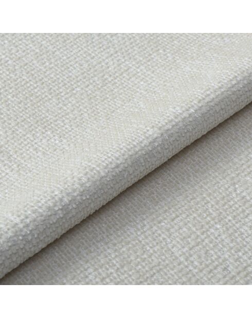 2 stoelen LUMI crème chenille fluweel zwarte poten — 49x57,5x77cm