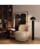 IVY draaistoel beige bouclé stof - 65x68x73 cm