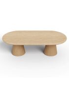 Table basse ALOA chêne clair - 120x60x40 cm