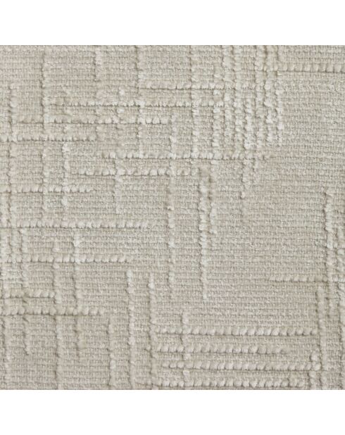 Set van 2 stoelen KLAY crème geweven fluweel - 53x61x71 cm