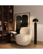 IVY draaistoel creme bouclé stof - 65x68x73 cm