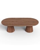 Table basse ALOA noyer - 120x60x40 cm