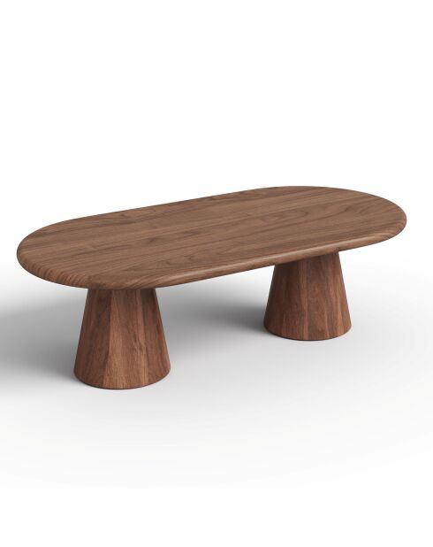 Table basse ALOA noyer - 120x60x40 cm