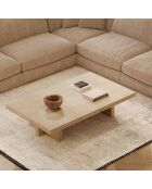 Table basse TAO chêne clair - 100x60x25 cm