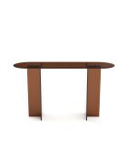 SIENNA console van bruin glas - 120x35x75 cm