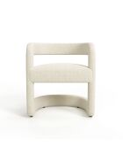 Set van 2 stoelen KLAY bouclette cream - 53x61x71 cm