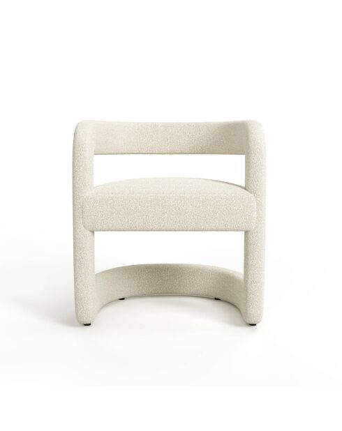 Set van 2 stoelen KLAY bouclette cream - 53x61x71 cm
