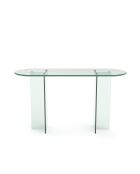 SIENNA console van transparant glas - 120x35x75 cm