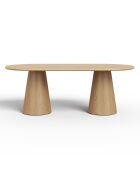 Tavolo da pranzo ALOA rovere chiaro - 200x100x76 cm