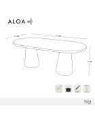 ALOA Esstisch aus Nussbaumholz - 200x100x76 cm