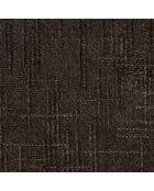 Set de 2 sillas KLAY expresso de terciopelo trenzado marrón - 53x61x71 cm