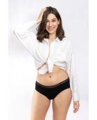 3 zwarte menstruatieshorties van biologisch katoen