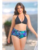 bluemoon blaue bedruckte Menstruations-Badeanzughose